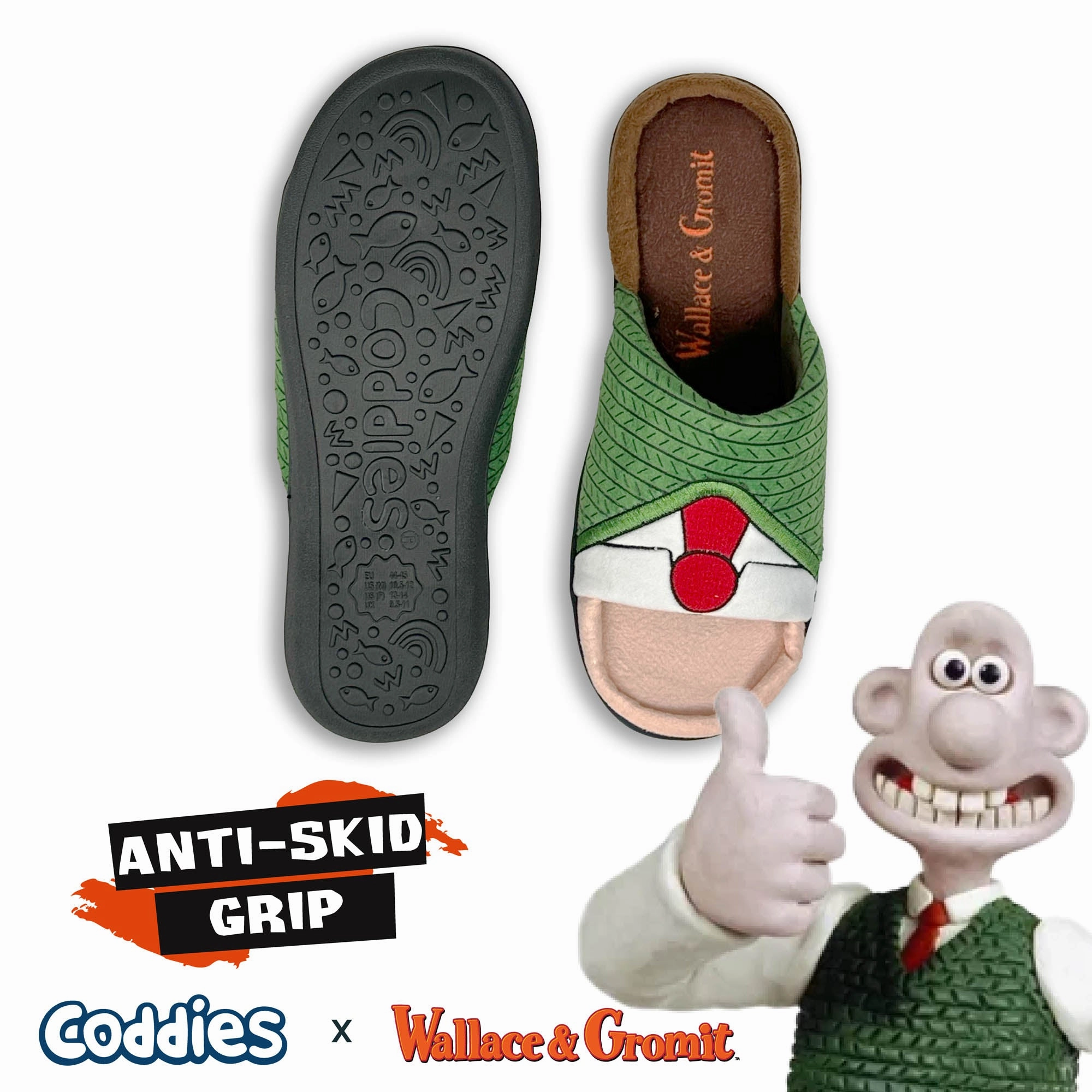 Coddies Wallace and Gromit Sweater Slippers Slippers For Overpronation