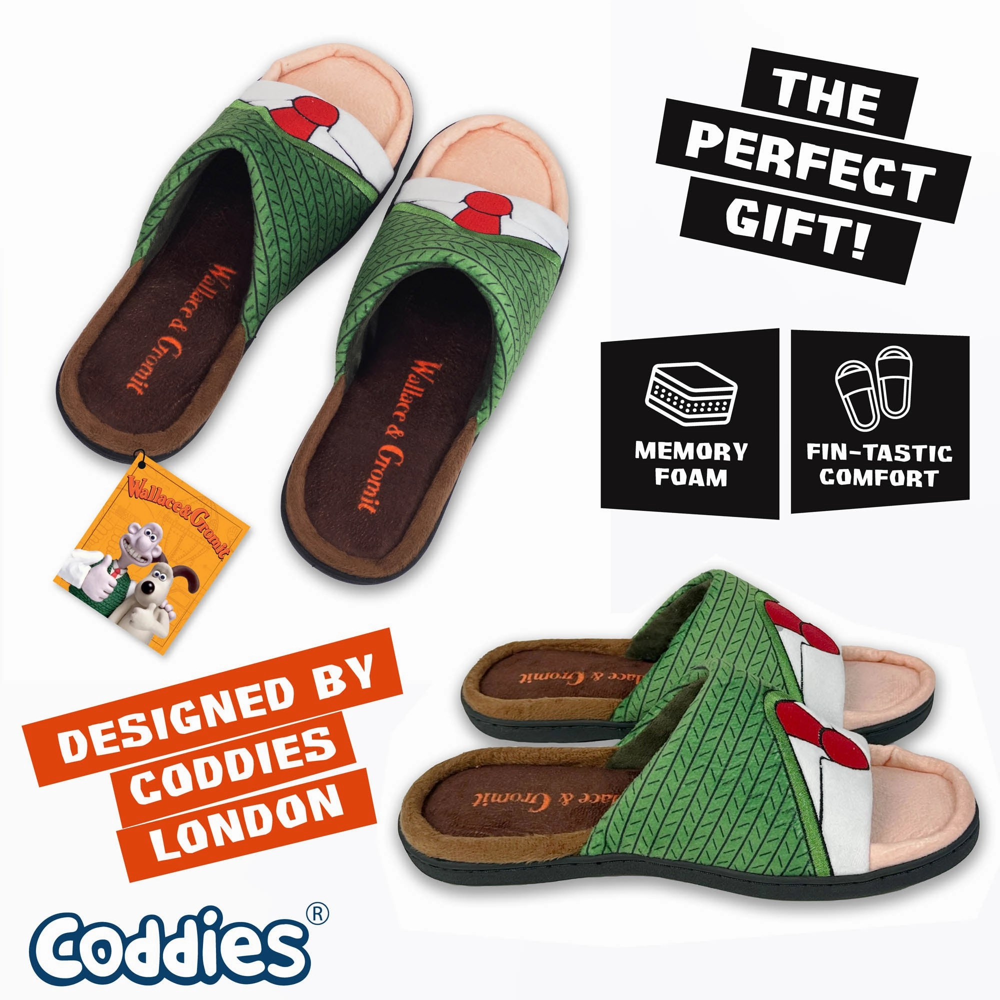 Coddies Wallace and Gromit Sweater Slippers Yarn Slippers