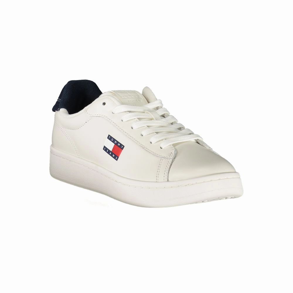 Tennis Shoes Vs Sneakers Tommy Hilfiger White Leather Women Sneaker