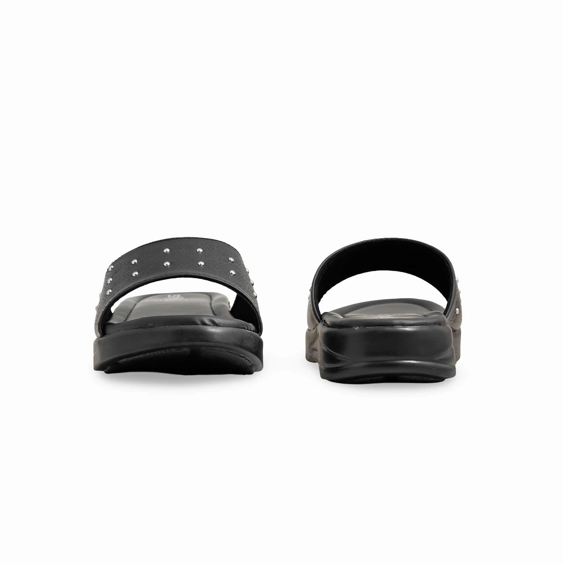 Black Formal Slipper LPU701 Highland Cow Slippers