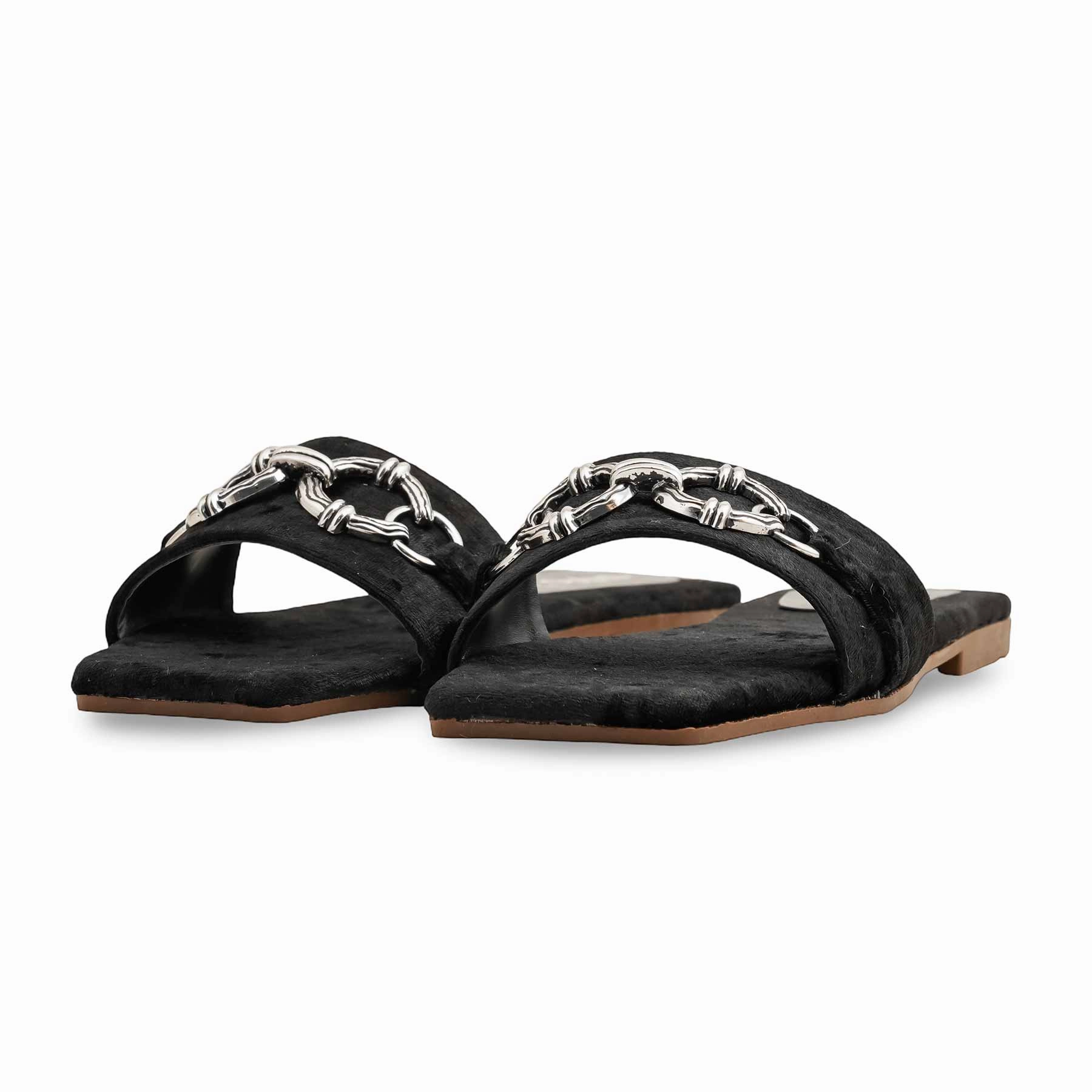 Fierce Nitro Leather Casual Shoes Black Casual Slipper CL2058