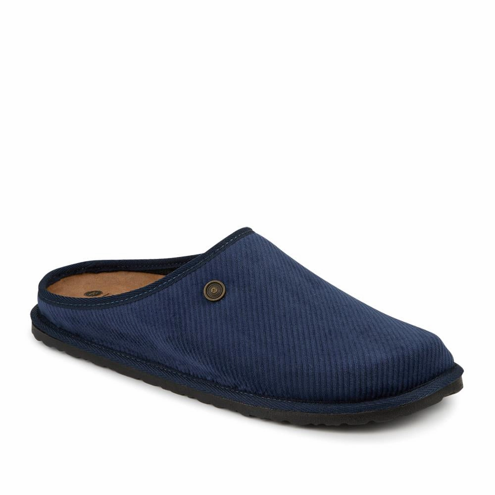 Born Slippers Slip-On Mule Slippers With Grip Sole - INB42002 / 328 239 - Navy
