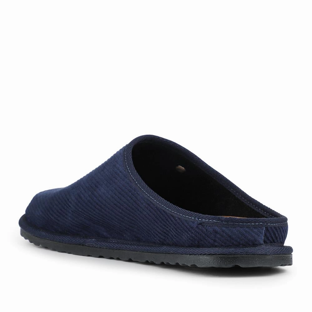 Slip-On Mule Slippers With Grip Sole - INB42002 / 328 239 - Navy Athletic Slippers