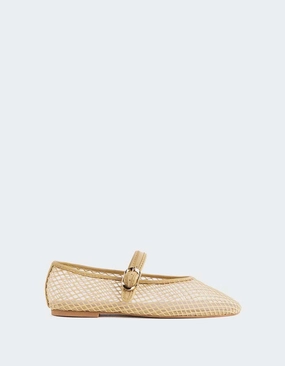 Meshu Nude Mesh Best Flat Work Shoes