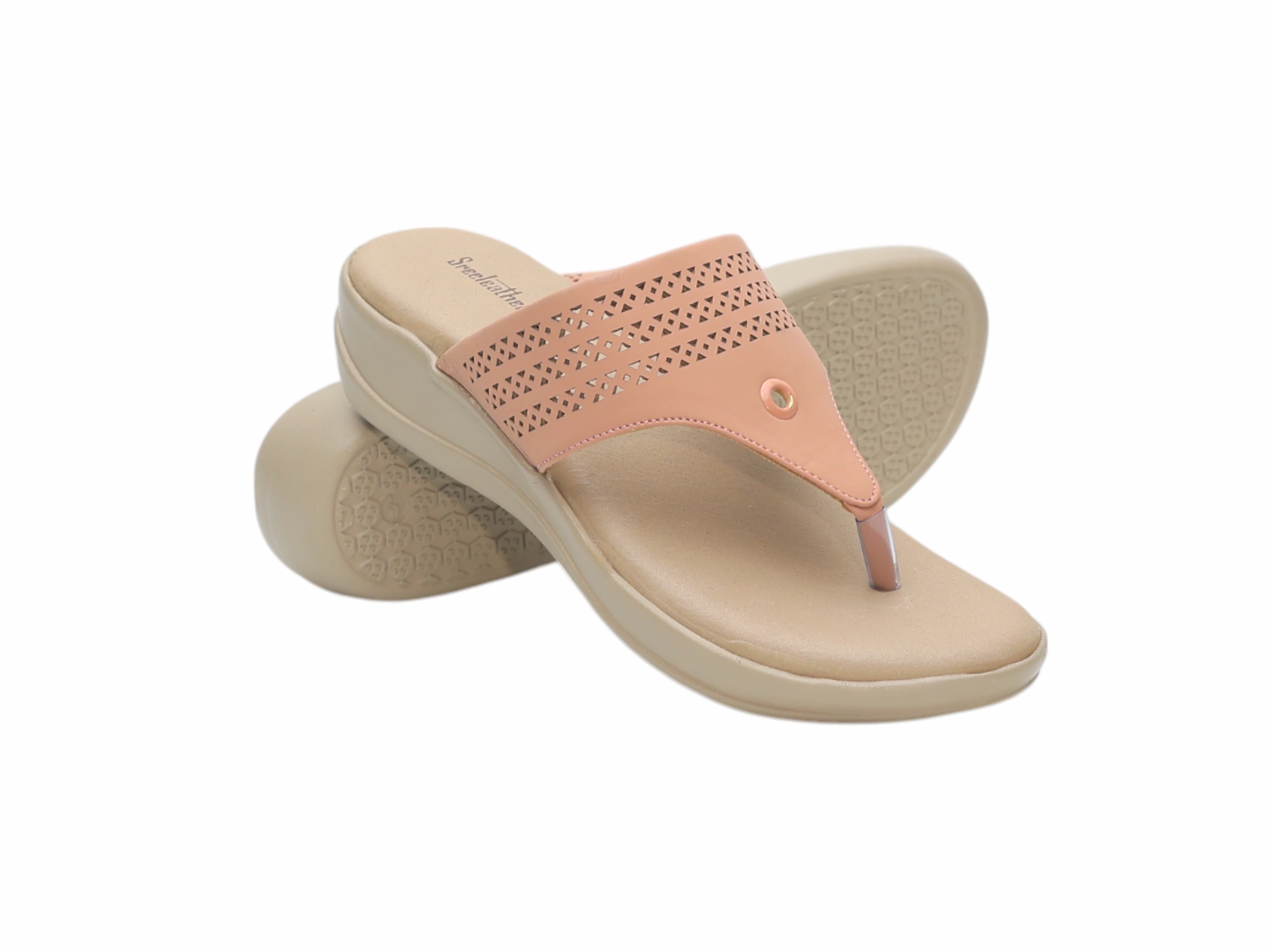Comfort Ladies Chappal 410168 Flat Ladies Shoes