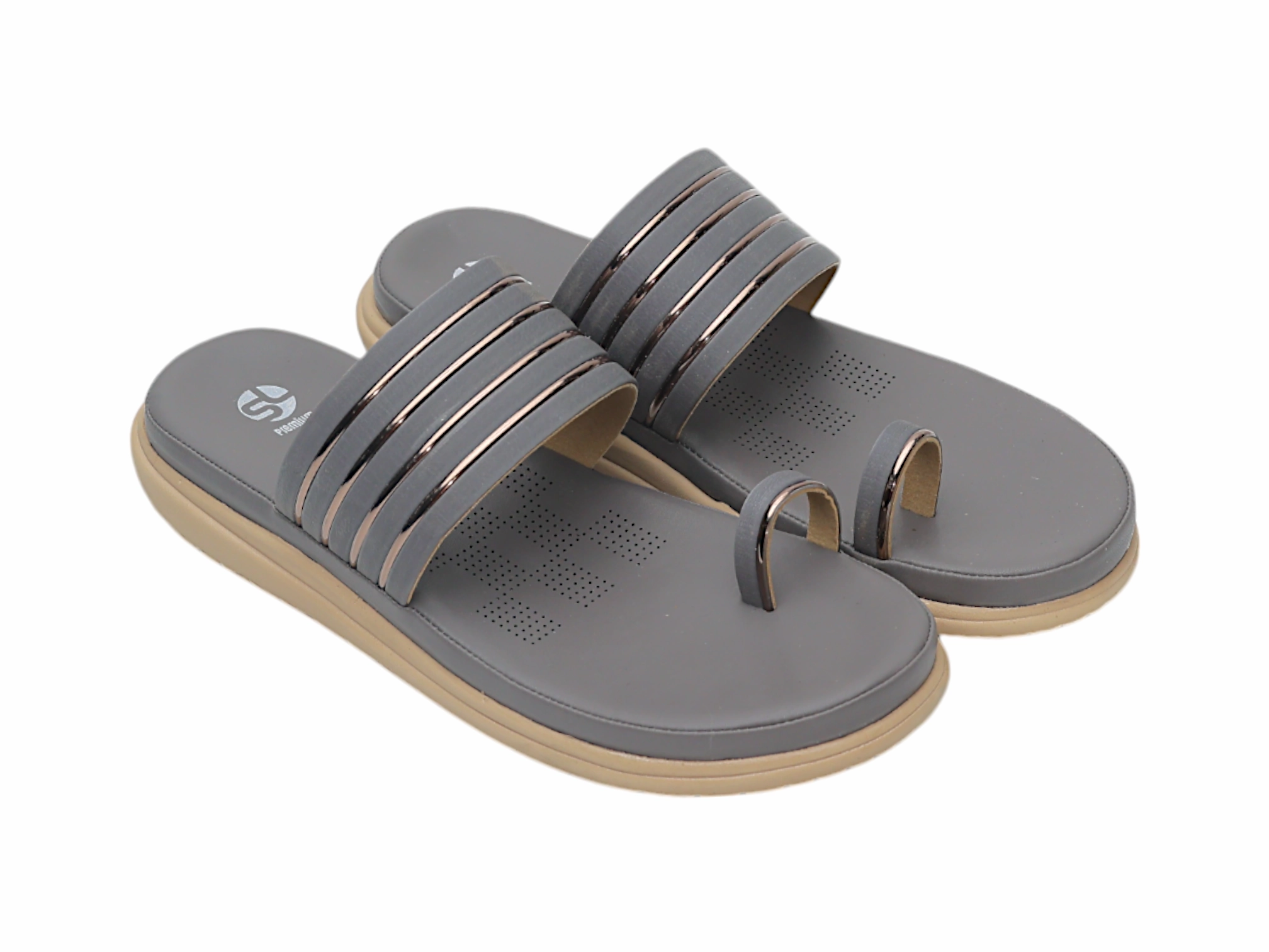 Flat Shoe Rack Comfort Ladies Chappal 57166