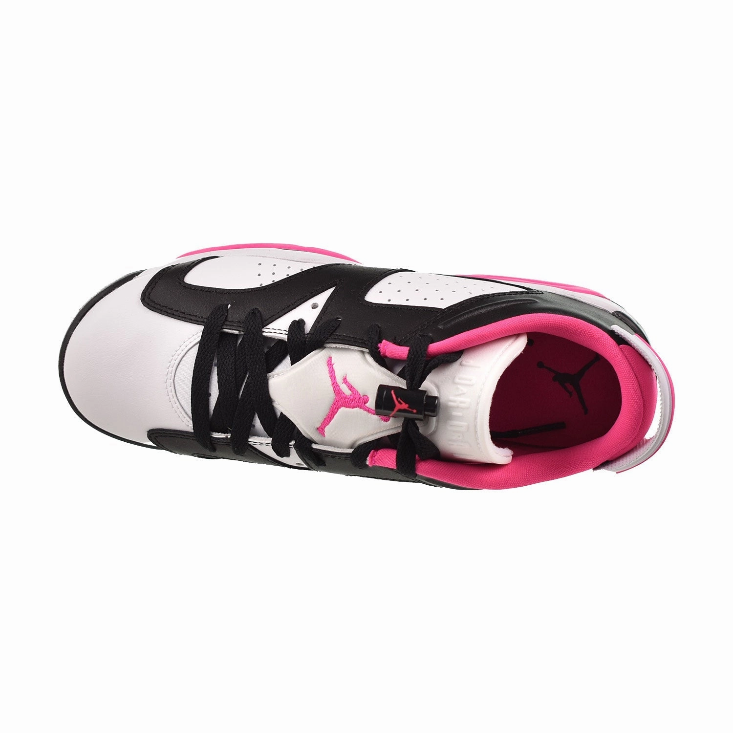 Air Jordan 6 Retro Low (GS) Big Kids' Shoes Black-White-Fierce Pink Asic Gel Kayano Running Shoes