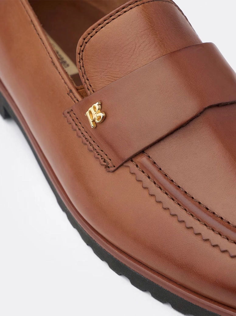 Dominica tan Pinch Weekender Penny Loafers