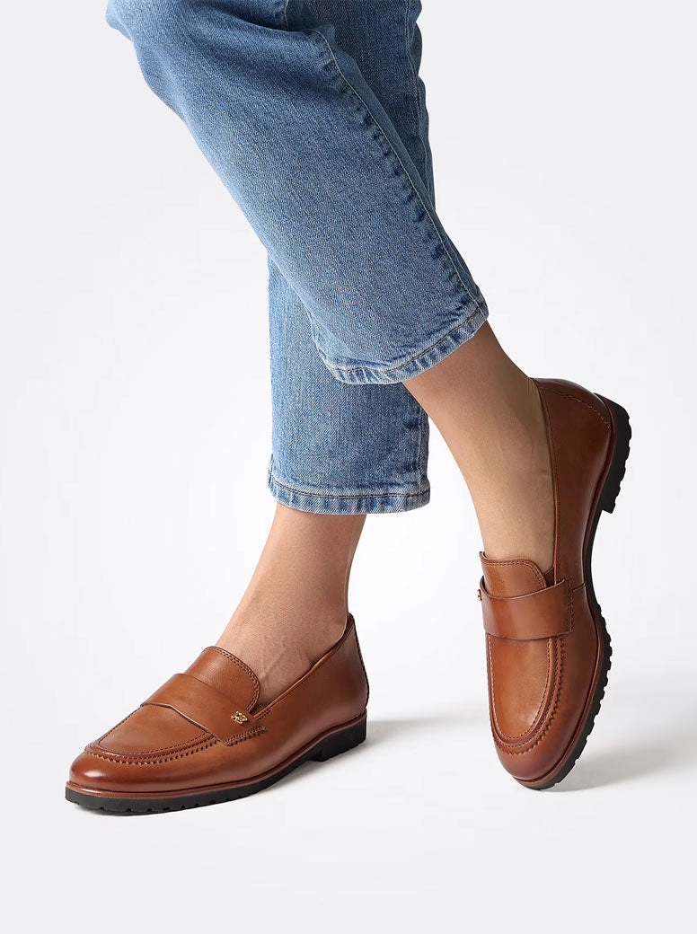 Sheer Socks Loafers Dominica tan