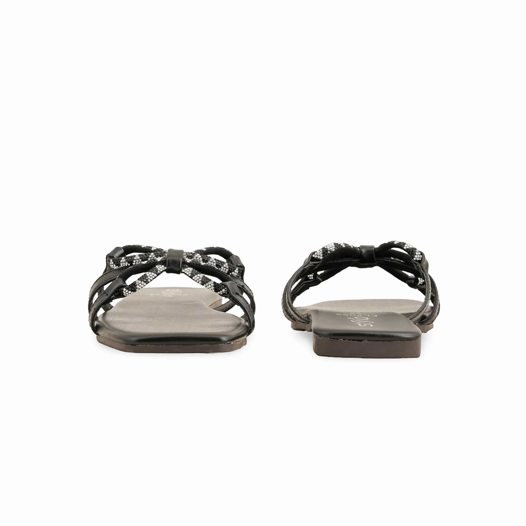 Black Casual Slipper CL2052 Casual Mule Shoes