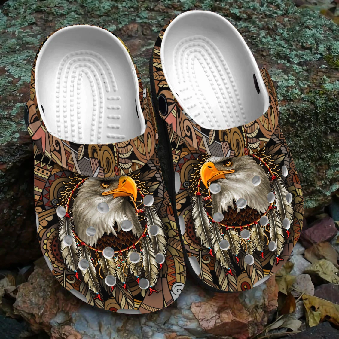 Native Pattern Clog Shoes For Adult and Kid 89215 New Cute Sandals With Arch Support