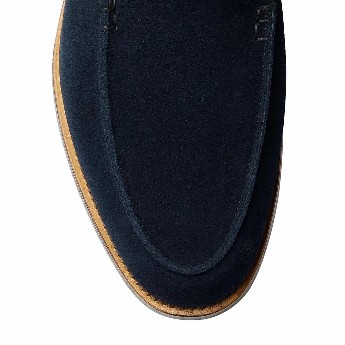 Crockett & Jones - Salcombe Ocean Blue Suede Unstructured Loafer Loafers Store