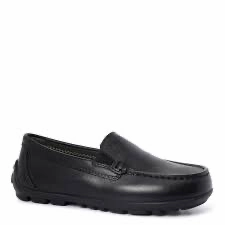 Black leather loafer (J New Fast) Loafers Definition