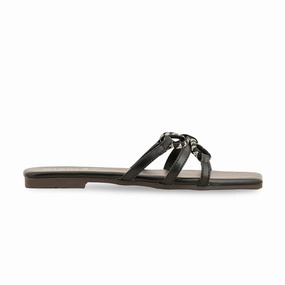 Slippers With A Heel Black Casual Slipper CL2052