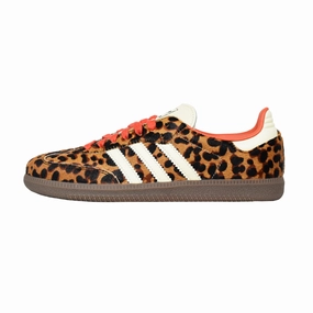 Adidas Soccer Shoes Indoor Adidas Samba OG - Preloved Red / Leopard