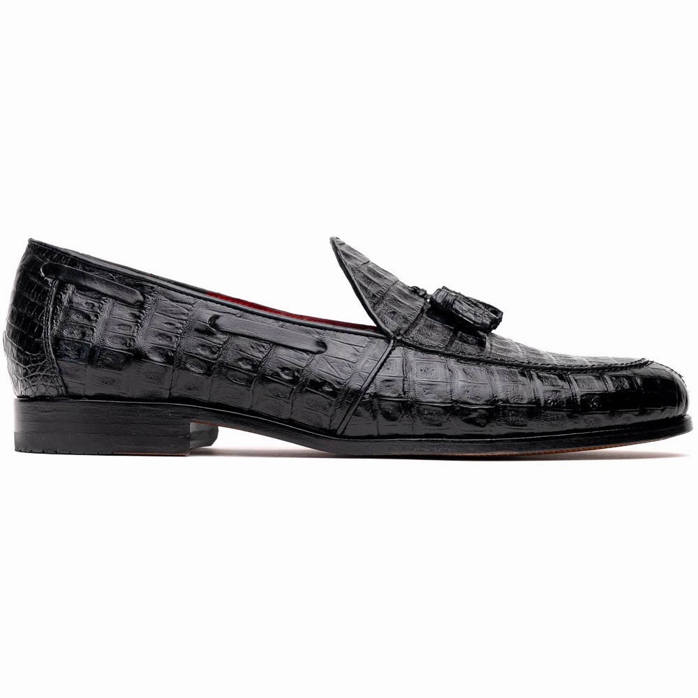 Marco Di Milano Bianchi Black Caiman Crocodile Tassel Loafers Circus Ny Loafers