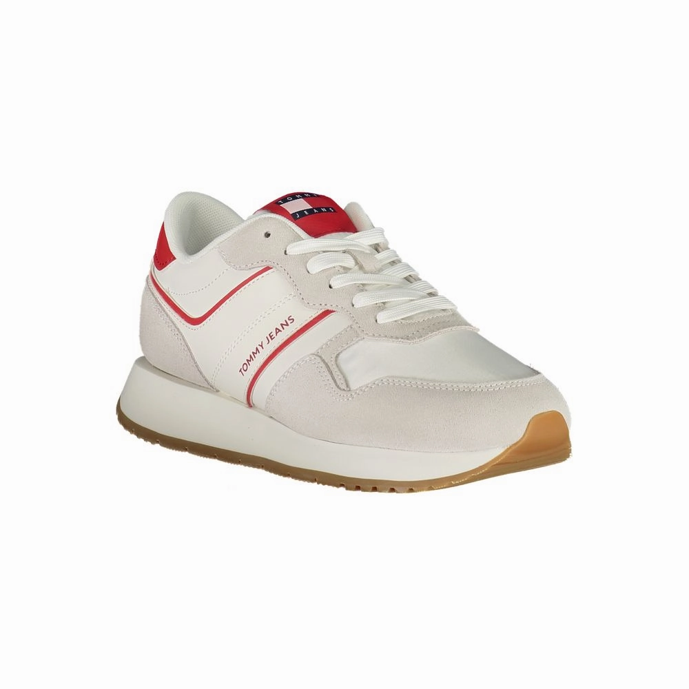 Wrestling Sneakers Tommy Hilfiger Red Leather Women Sneaker