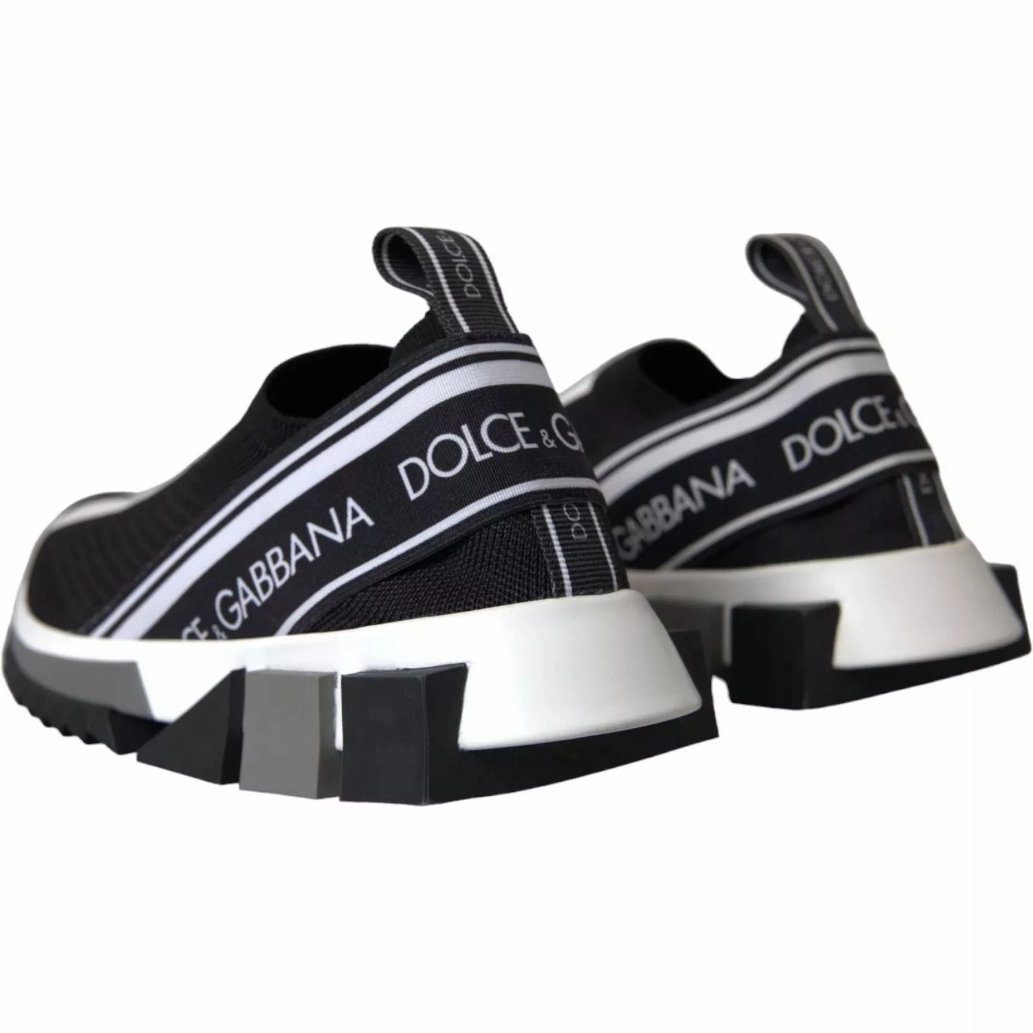 Dolce & Gabbana Black White Slip On Sorrento Sneakers Shoes Fila Sneakers