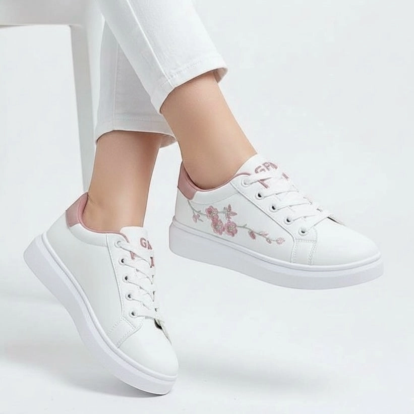 Raisina flower sneaker-R26-2 Crystal Flats Shoes
