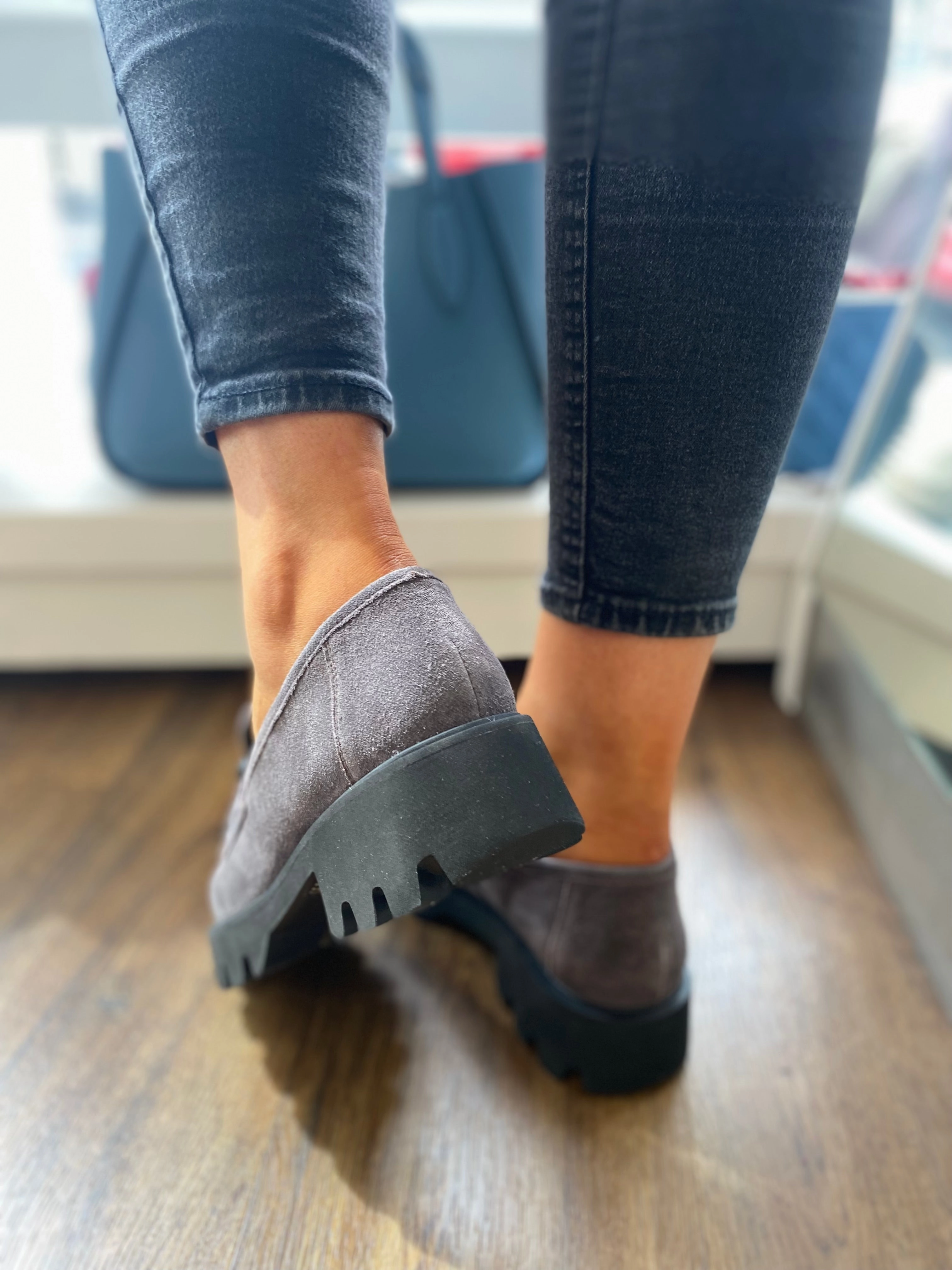 Alden Loafers Ara Oxford Grey Suede Loafer