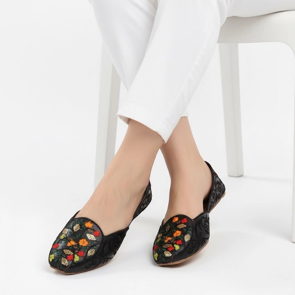 M0604 khussa-R34-3 Mary Jane Flat Shoes