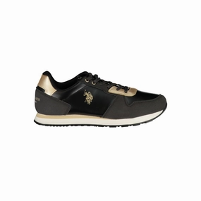 U.S. POLO ASSN. Black Polyester Sneaker Comfortable Walking Sneakers
