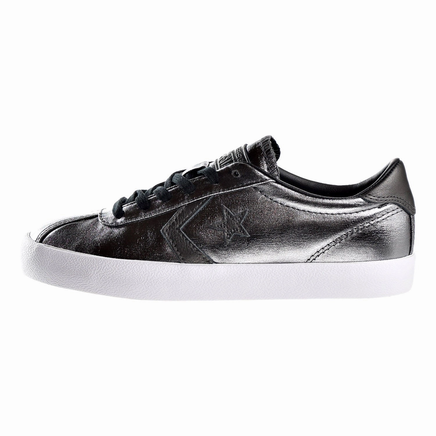 Design Something That Uses Shoes Seating Simple Calm Converse Breakpoint Metallic Canvas Low Top Women's Black Pearl/White