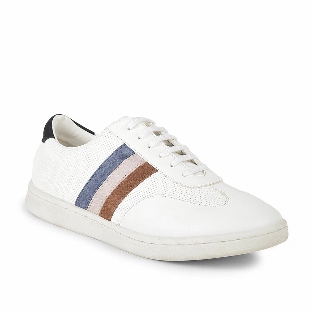 Healers Casual White Lacing Sneakers For Men SYN-45 By Liberty Women Casual Shoes