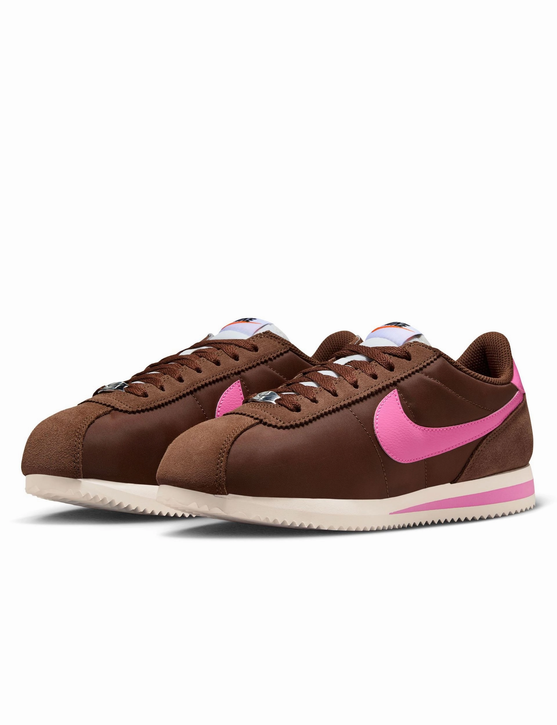 Asics Shoe Warehouse Cortez Textile Shoes - Fauna Brown/Sail/White/Pink Spell