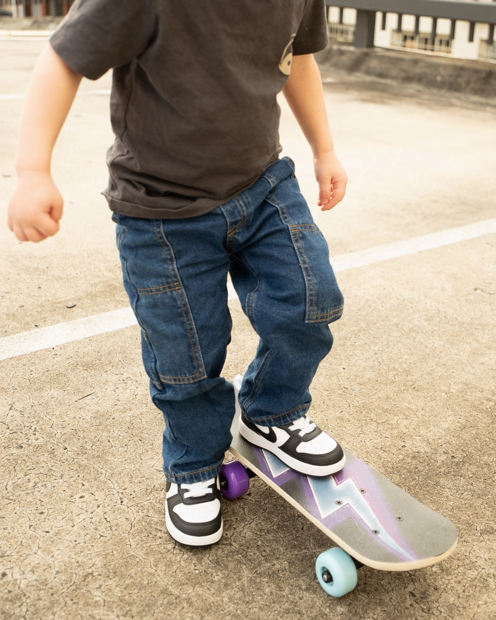 Sandals Slides Court Borough Low Recraft Infant White/Black Combo