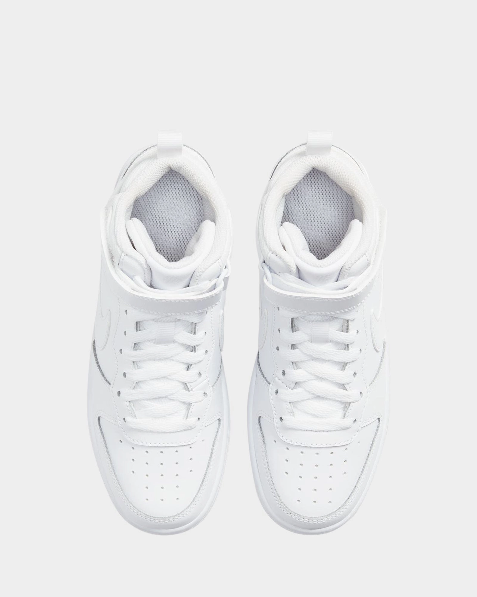 Asics Igs Shoes Court Borough Mid 2 Grade School White/White