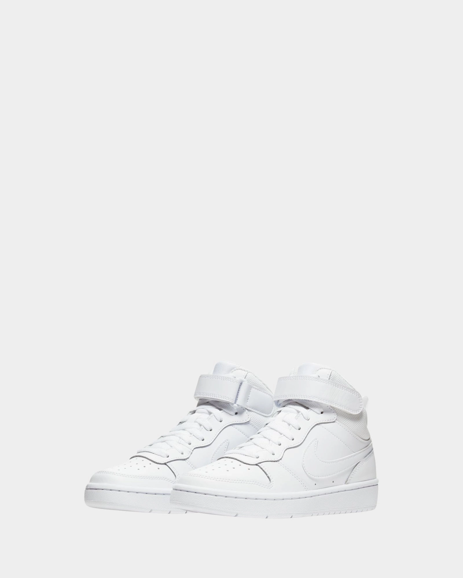 Asics 10k Shoes Court Borough Mid 2 Grade School White/White