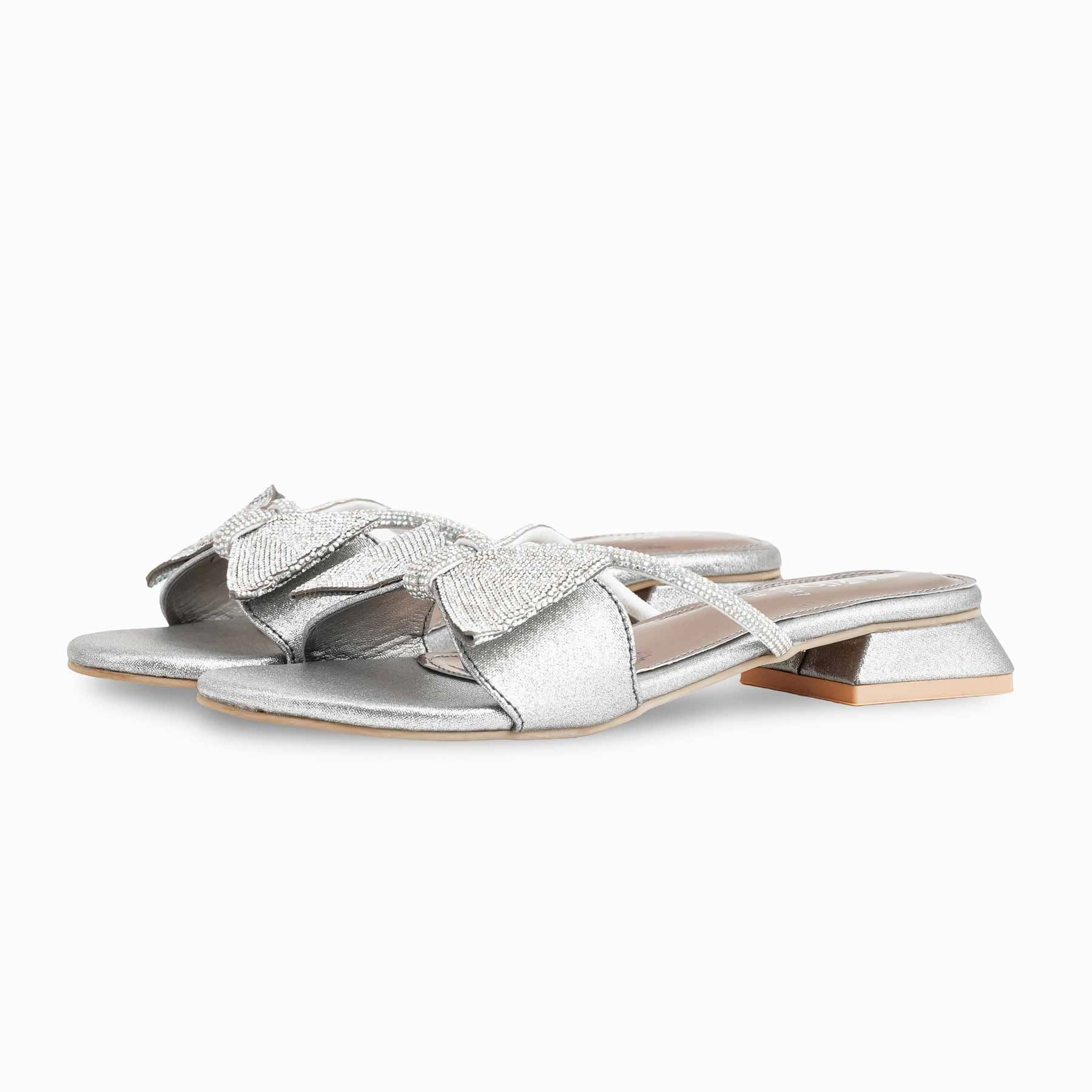 Thong Slippers Grey Fancy Slipper For Ladies FN7947