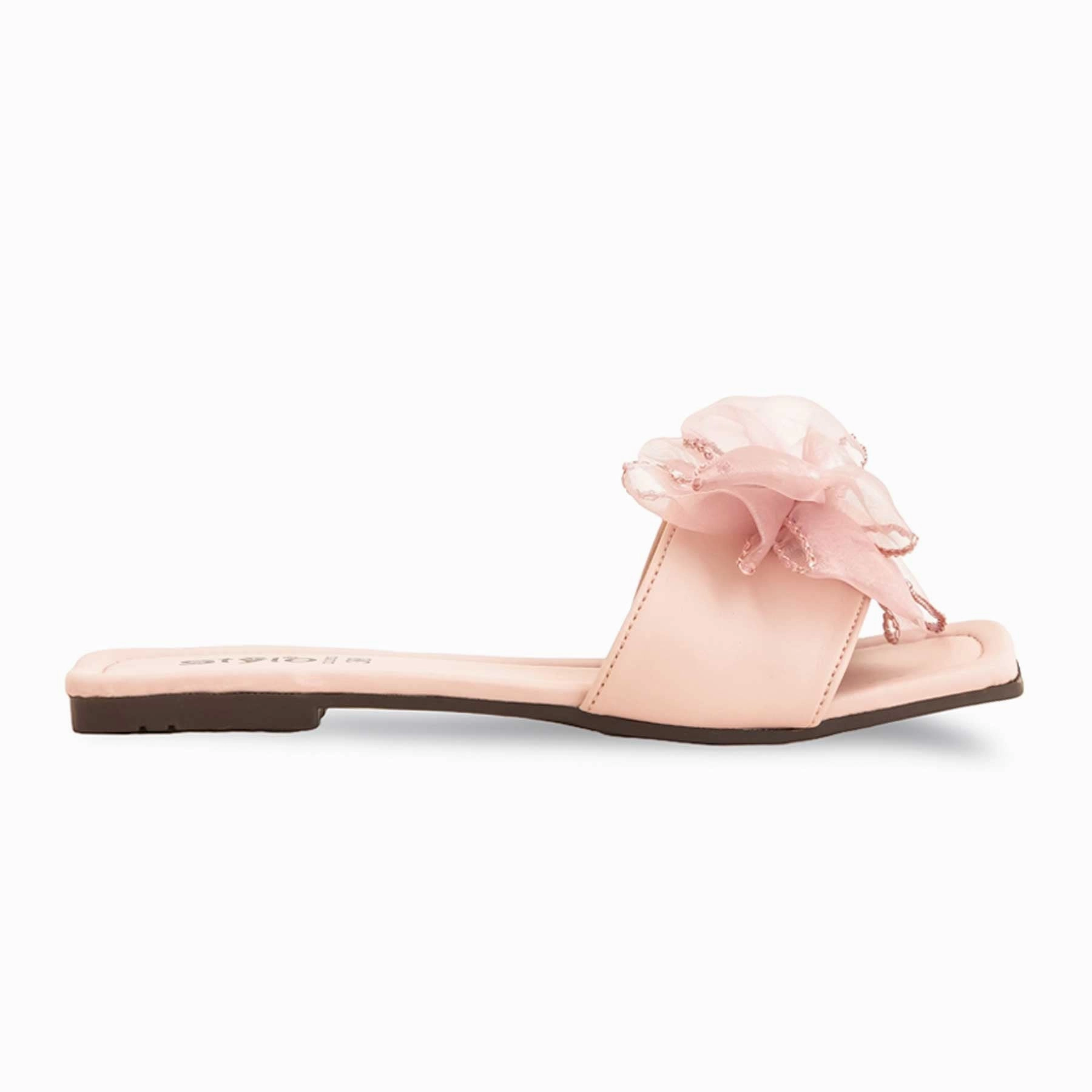 Tiger Slides Pink Casual Slipper For Ladies CL2032