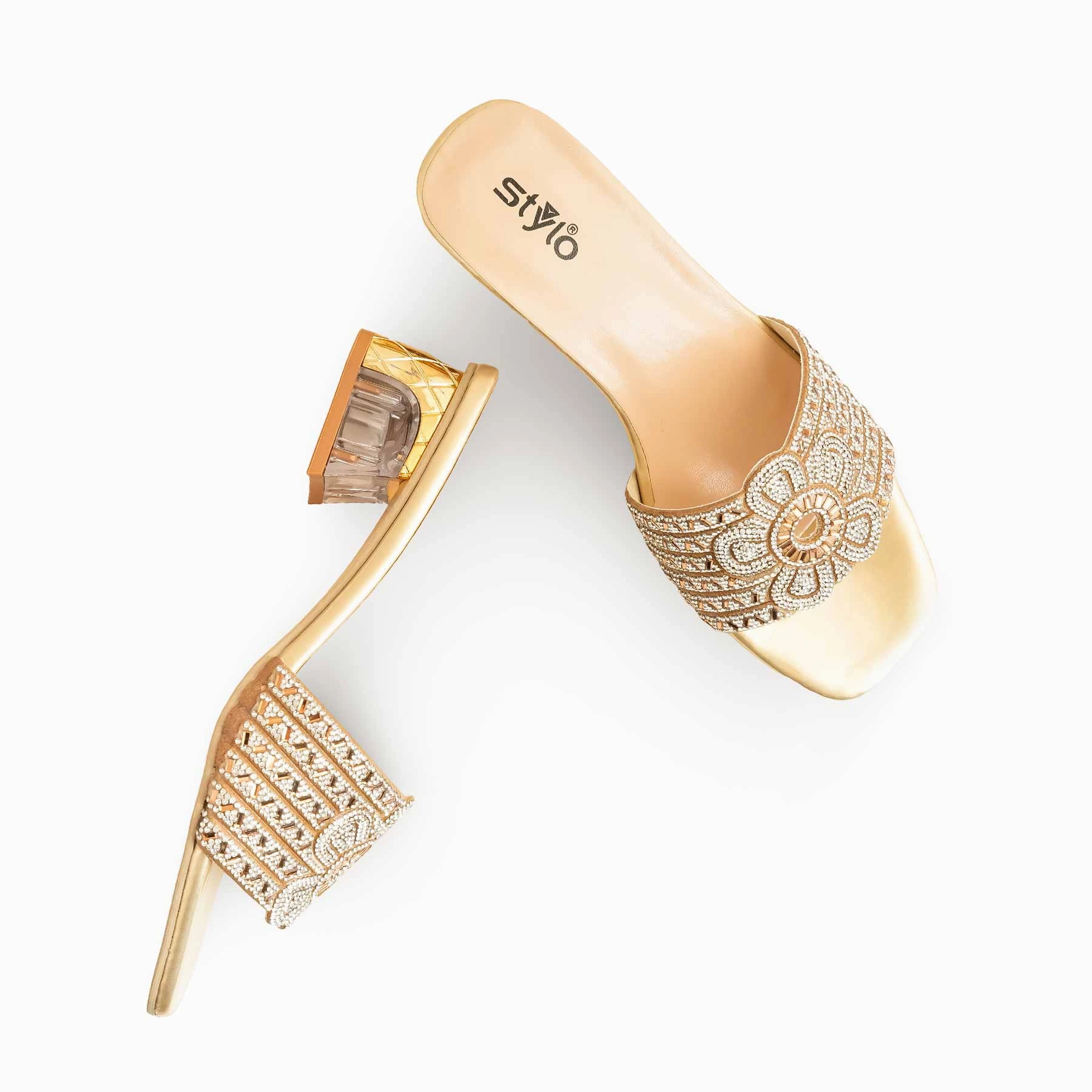 Golden Fancy Slipper For Women FN7949 Chicken Wing Slippers