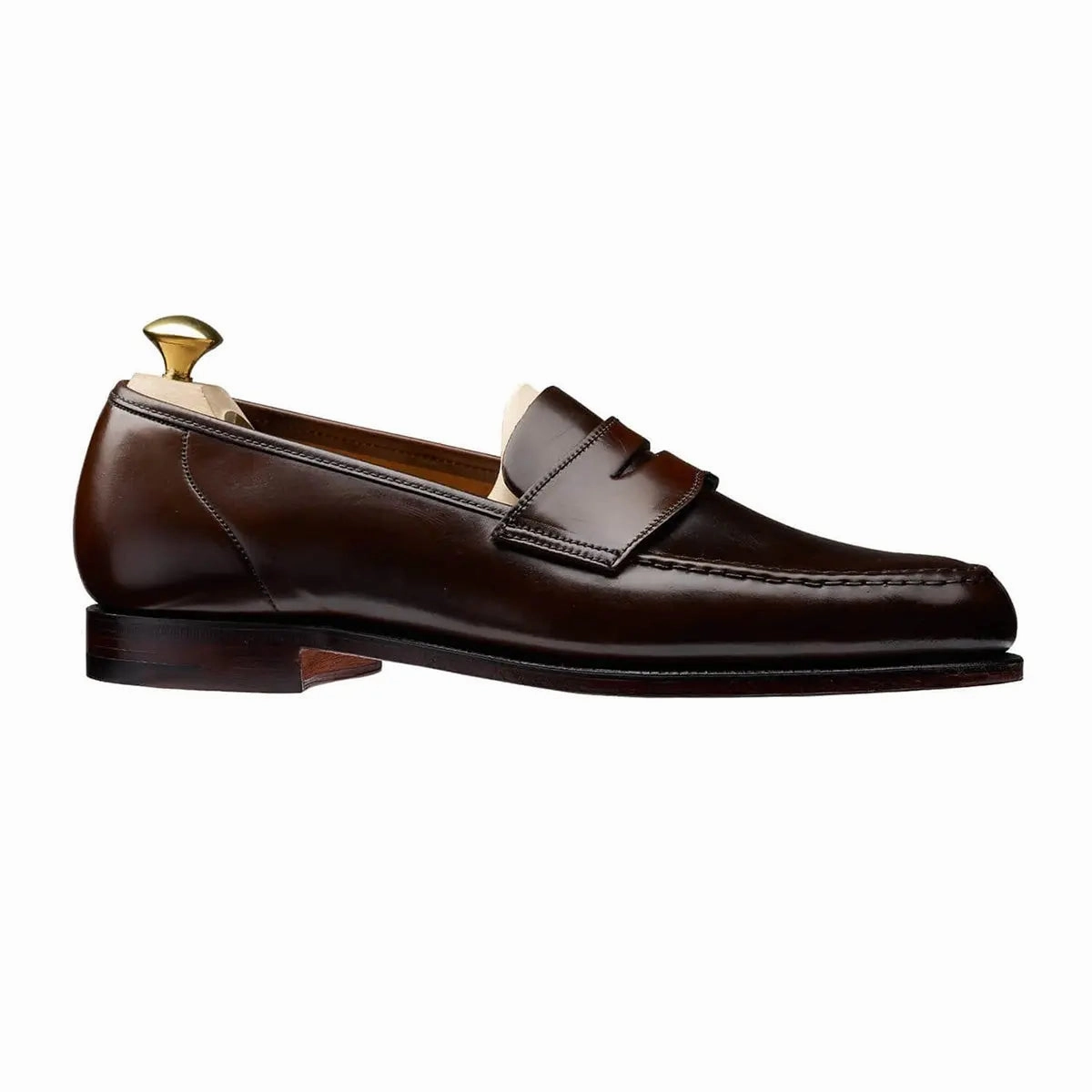 Huarache Loafers Crockett & Jones - Dark Brown Harvard Cordovan Penny Loafer
