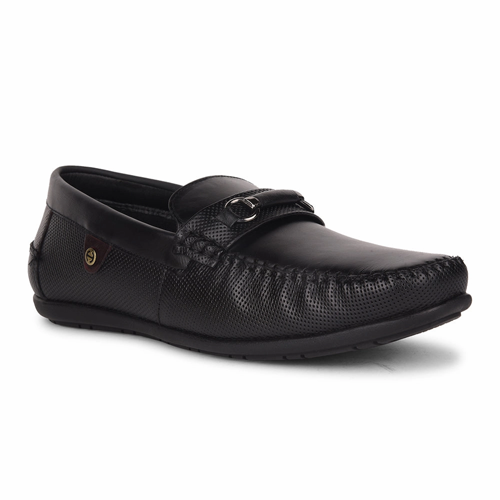 Healers Black Casual Loafers For Men OSL-31 By Liberty Casual Shoes Fall 2024