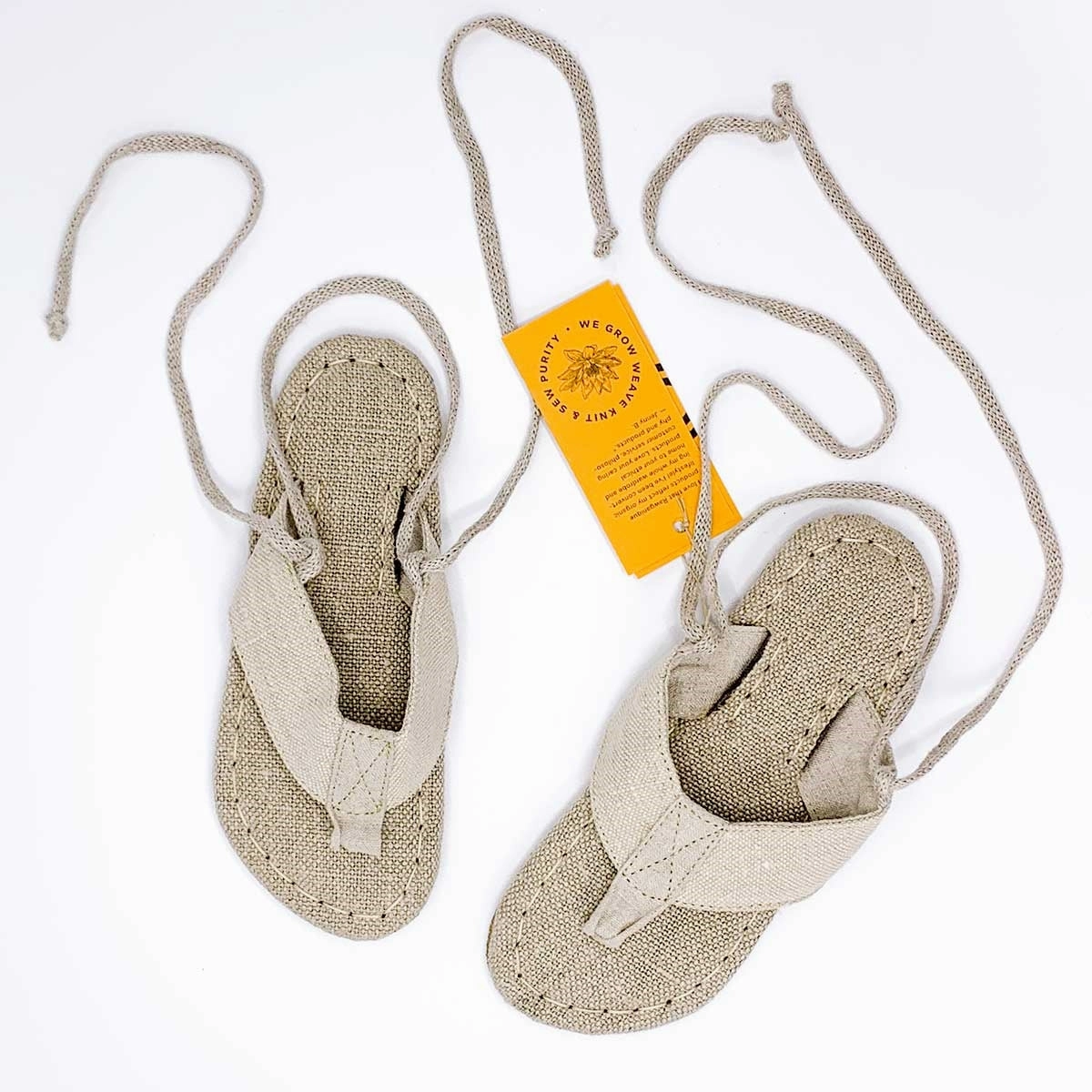 Organic Hemp Thong Flip-Flops Sandals (BAHAMAS Lace Edition; Unisex) Sandals Grande Antigua Resort