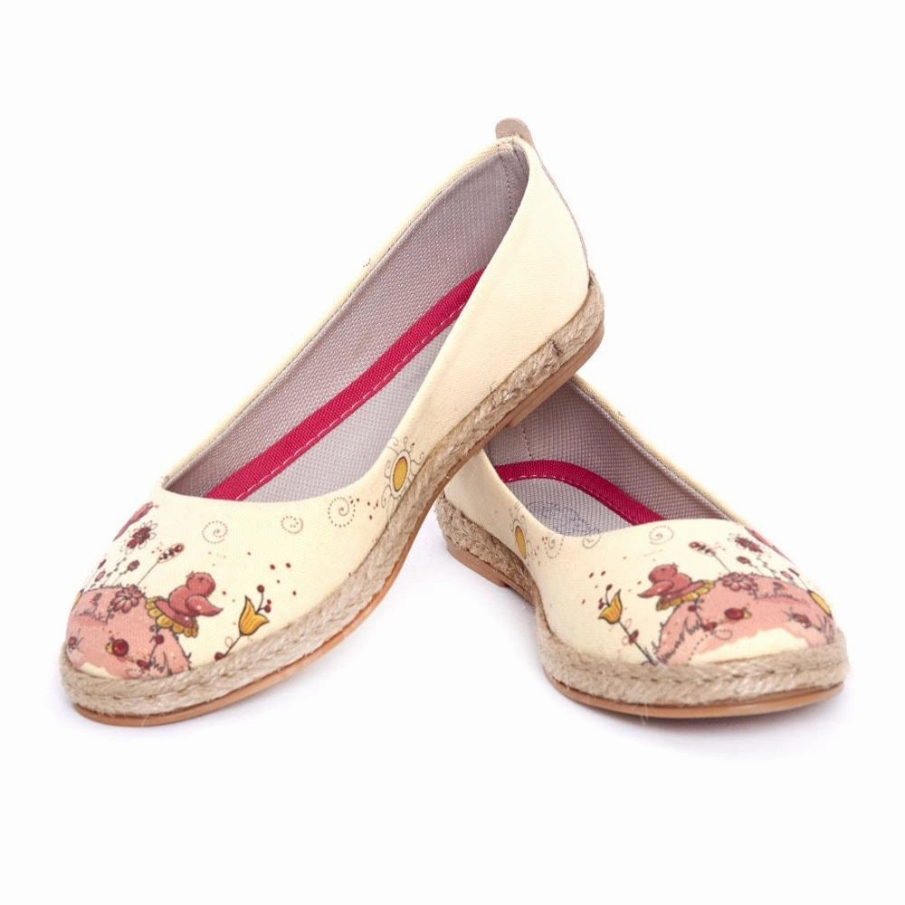 Flat Shoes To Wear Cute Birds Ballerinas Shoes FBR1196