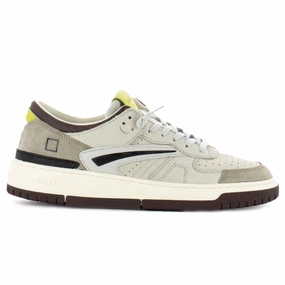 D.A.T.E Beige Leather Sneaker Sorel Wedge Sneakers