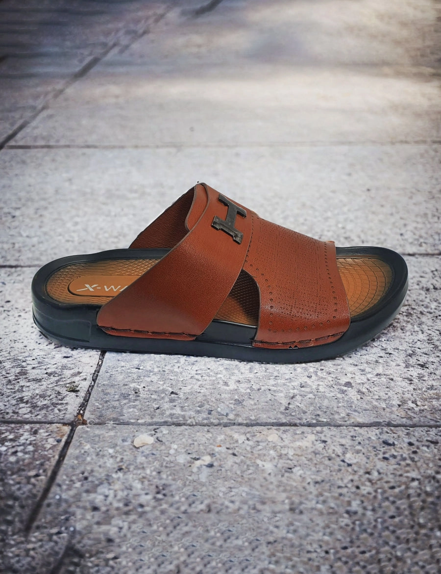 Brown Casual Slipper Waterproof Slides