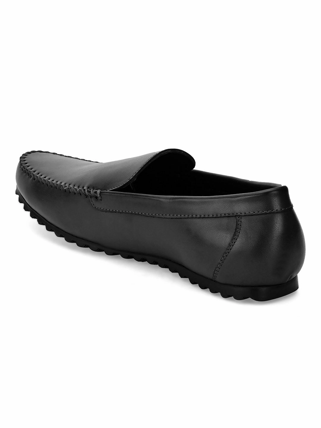 Boat Shoes Loafers Dart Black Solid Loafers