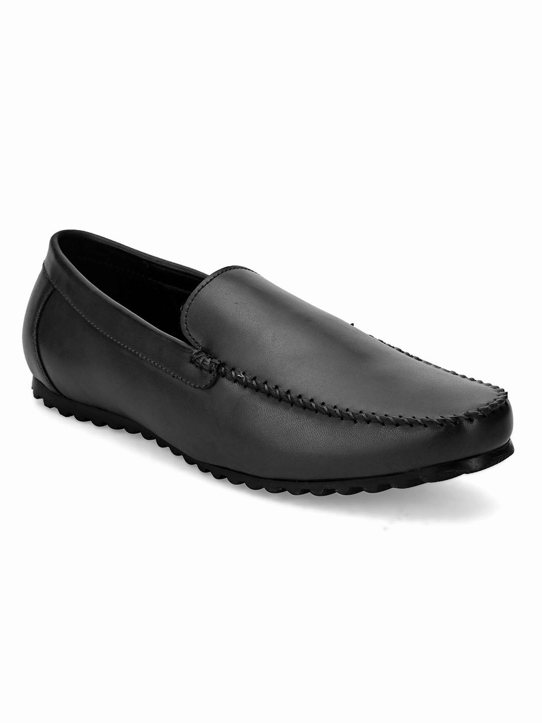 Dart Black Solid Loafers Business Casual With Loafers
