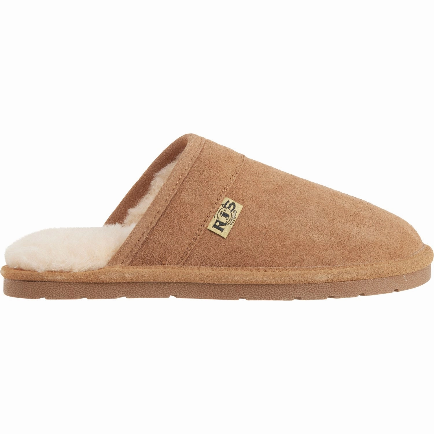 RJ FUZZIES Men's Cozy Wool Scuff Suede Comfort Slip-on Style Slippers Walmart Slippers