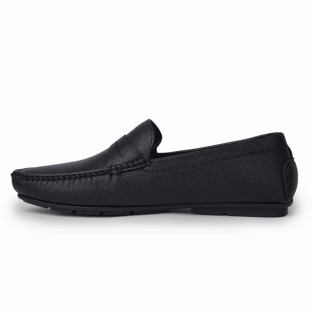 Loafers With Stars Fortune By Liberty Mens SME-2E Black Formal Loafers