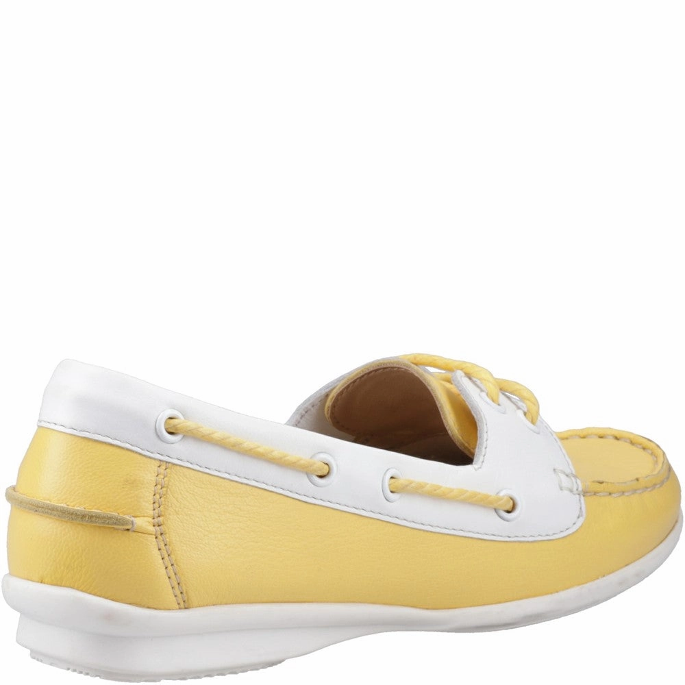 Flat Shoes To Wear With Tights Yellow Irene Boat Shoes