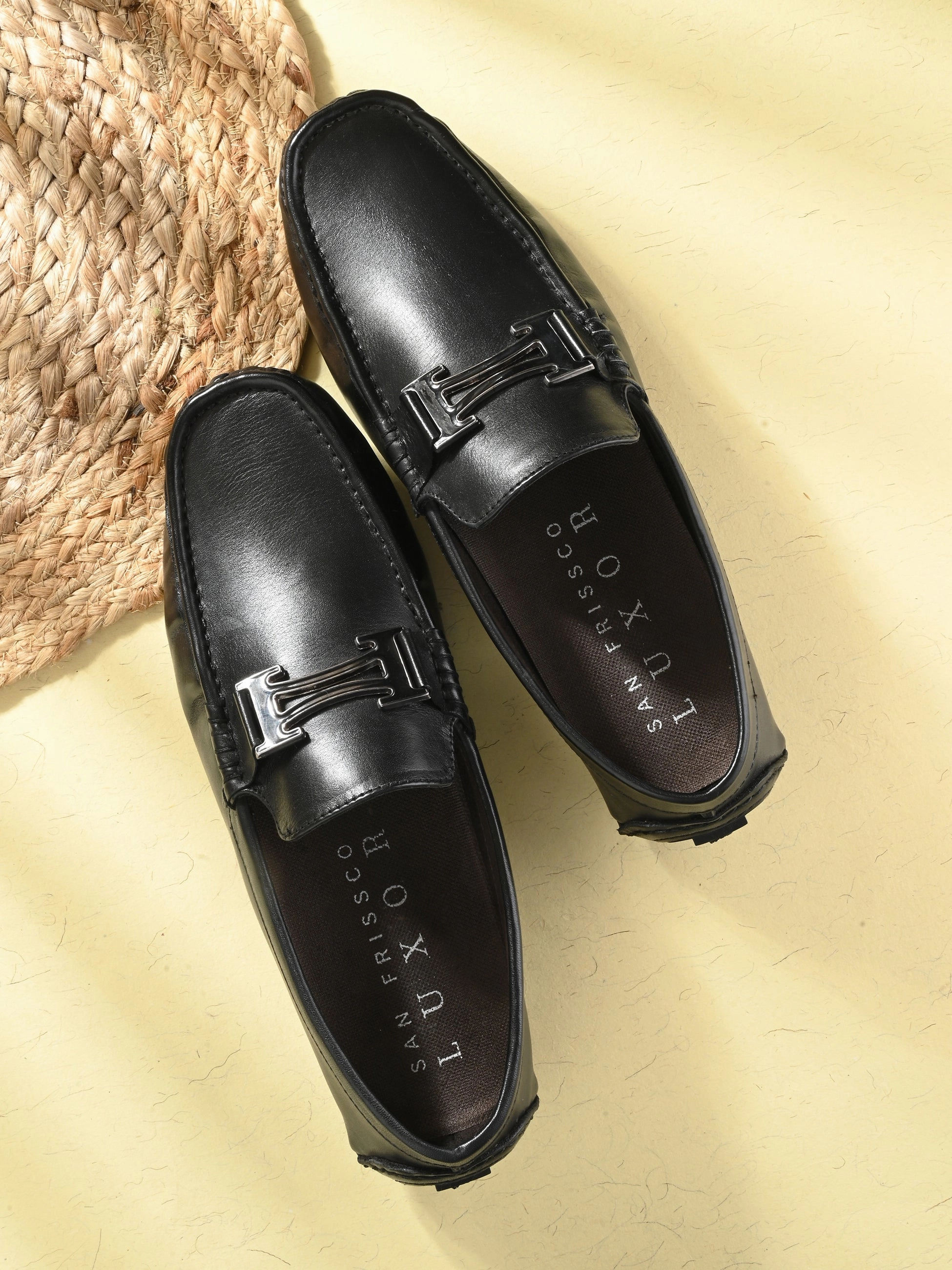 Diaz Black Driving Loafers Cordovan Tassel Loafers