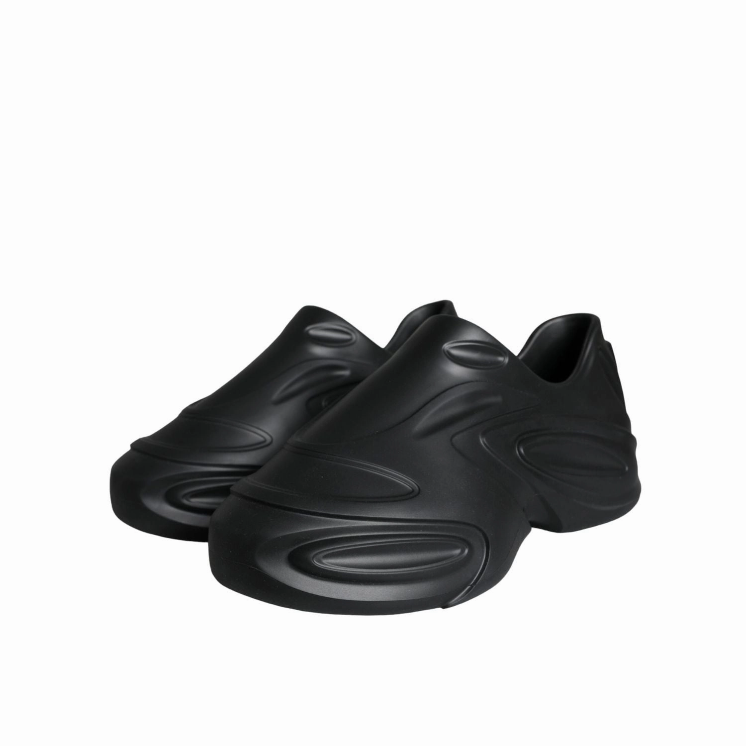 Dolce & Gabbana Black Foiled Rubber Toy Low Top Sneakers Shoes Mcqueen Sneakers Sale