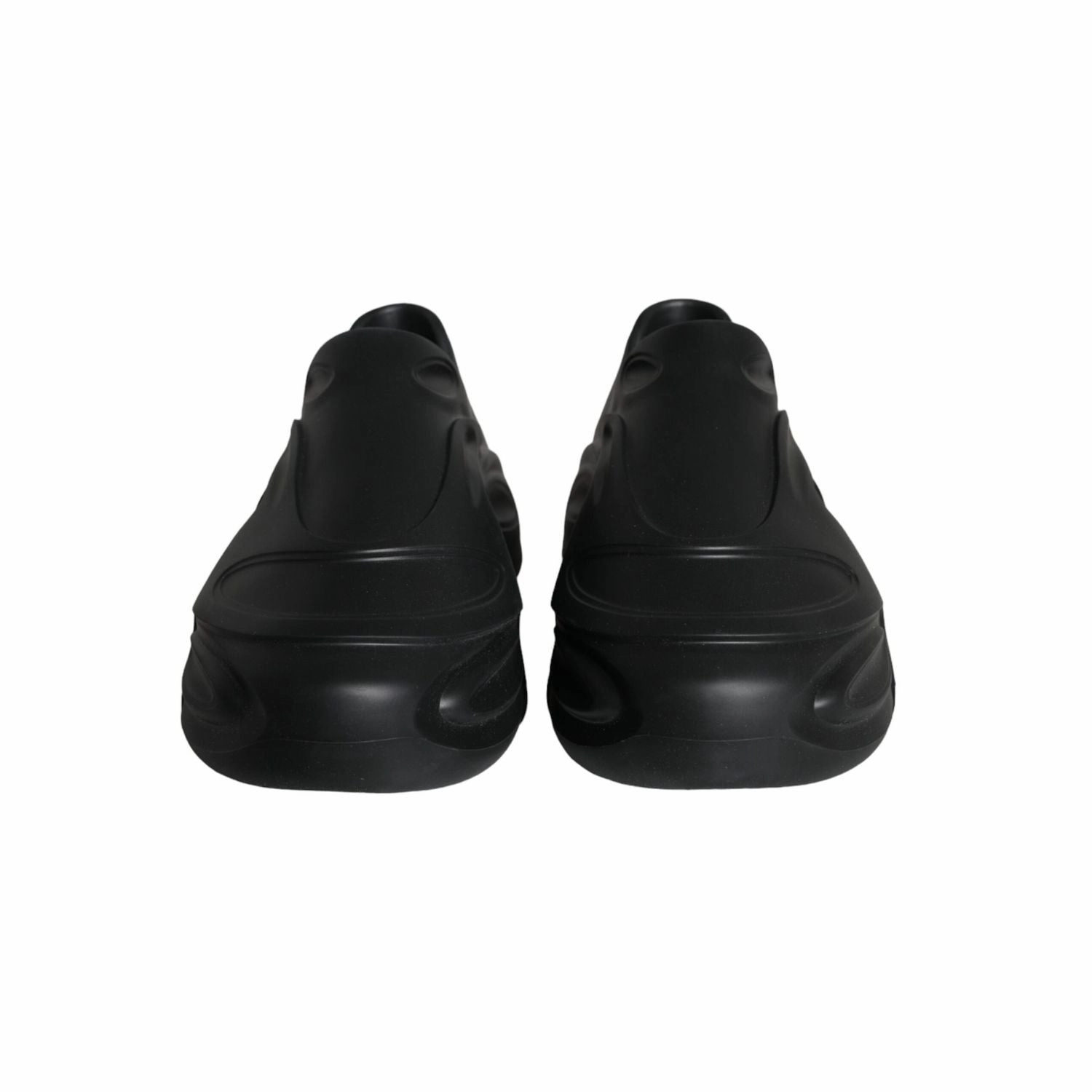 Dolce & Gabbana Black Foiled Rubber Toy Low Top Sneakers Shoes Sneakers 7.5