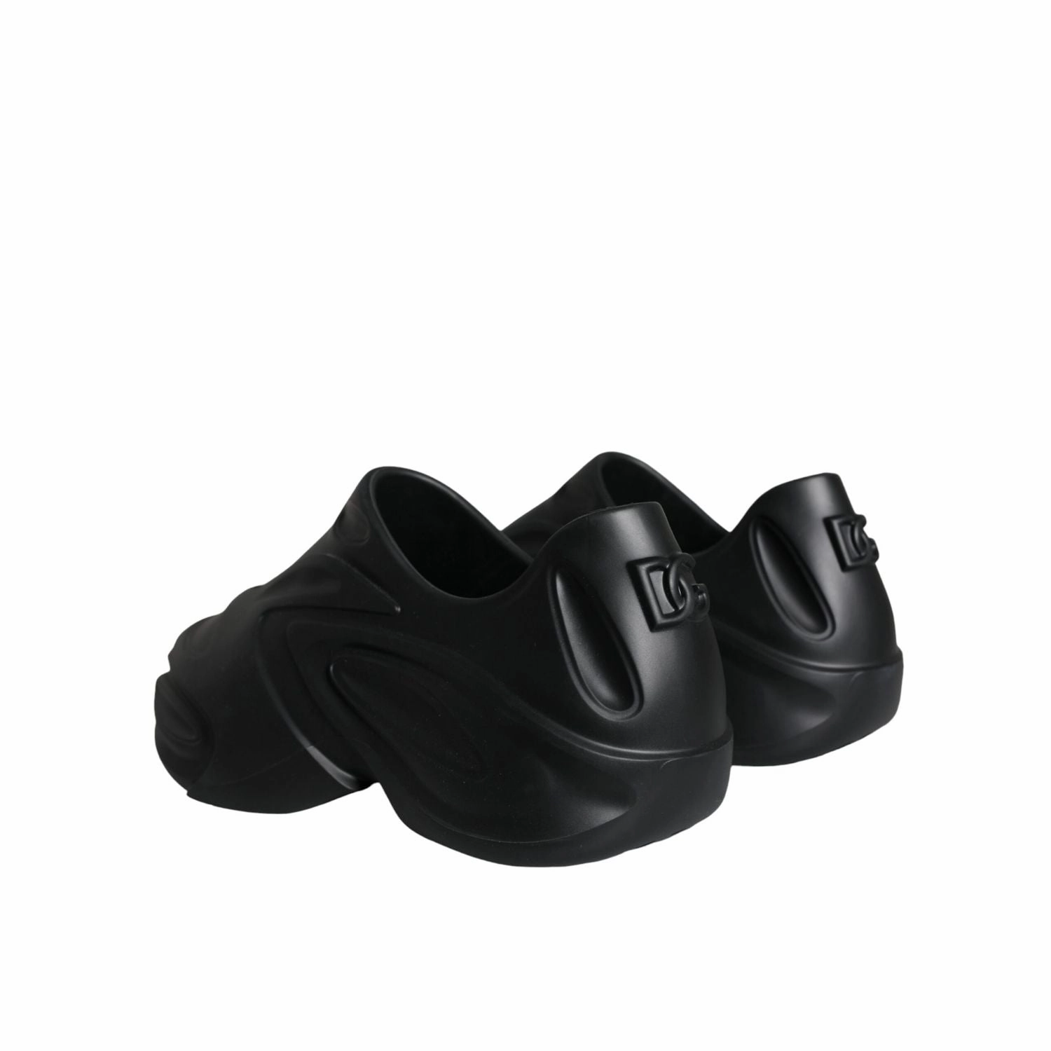 Cloud Sneakers Sale Dolce & Gabbana Black Foiled Rubber Toy Low Top Sneakers Shoes